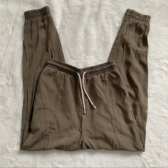 ZARA | Olive cuffed drawstring pants - Picture 3 of 6